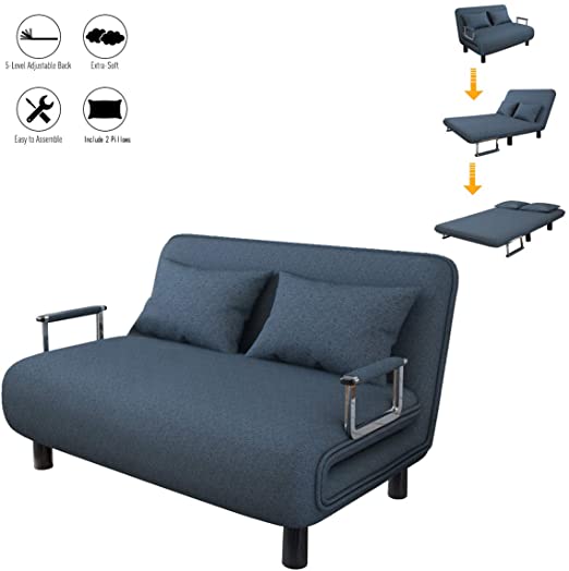Amazon.com: Sofa Bed Twin Size Folding Sofa Bed Portable Sleeper .