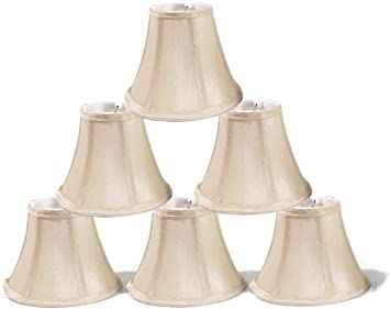 Urbanest Chandelier Lamp Shades, Set of 6, Soft Bell 3"x 6"x 5 .