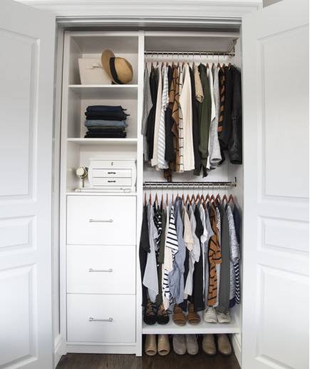 Small Reach-in Closet Organization Ideas | The Happy Hous