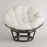I need one of these Papasan chairs! This one is white and fuzzy on .
