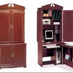 Bush HM16685 Swing out Office Armoire, Harvest Cherry (HM 16685 .