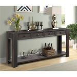 Shop Console Table for Entryway Hallway Sofa Table with Storage .