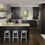 Dark Wood Cabinets in Contemporary Kitchen - Kemp