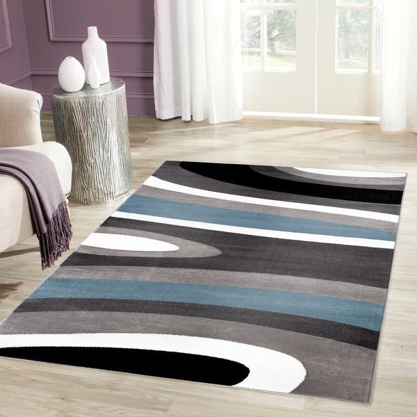 Shop Abstract Contemporary Modern Area Rug - On Sale - Overstock .