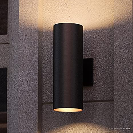 Luxury Contemporary Outdoor Wall Light, Medium Size: 18"H x 6"W .