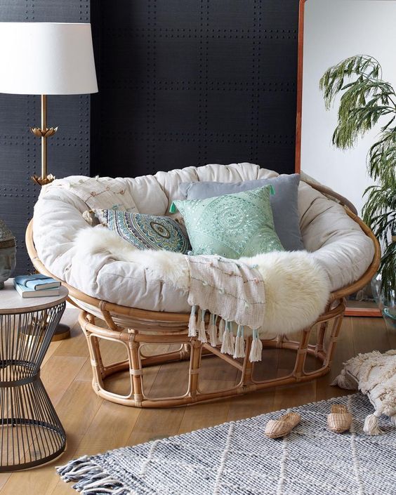 papasan chair, chair ideas, chair decors, comfy chair, living room .