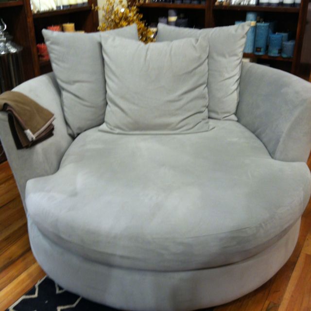 Grey comfy swivel chair. | Lounge chair bedroom, Bedroom chair .