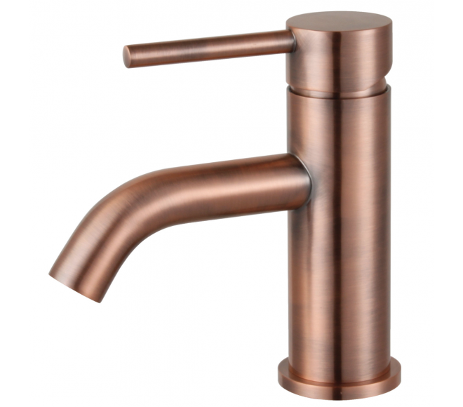 Low Profile Bathroom Faucet - Antique Copp