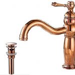 GGStudy Single Handle One Hole Bathroom Sink Faucet Copper .