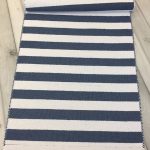 Scandinavian rug, blue rug runner, small hand woven kitchen rug .