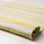 Lemon and white rug, throw rug bedroom, small rug, runner rug .