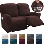 Amazon.com: H.VERSAILTEX 6-Pieces Recliner Loveseat Covers Velvet .