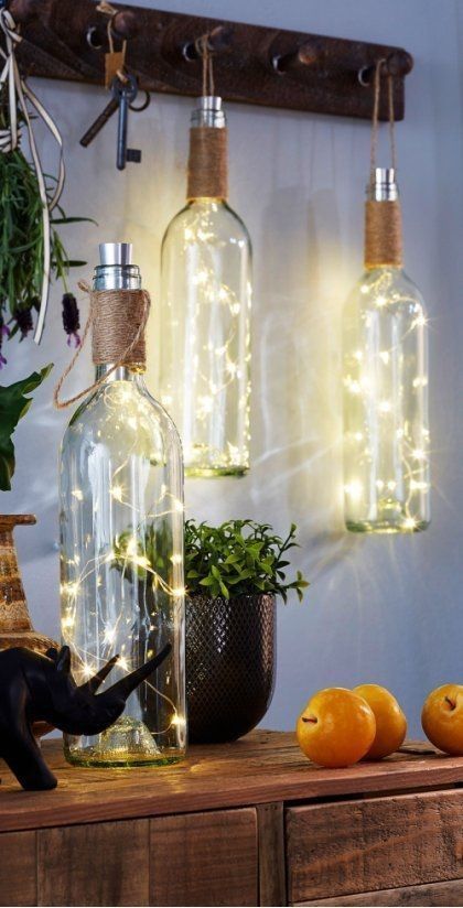 Creative Farmhouse: Wine Bottle DIY Rustic Lanterns for your home .
