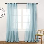 Amazon.com: MYSKY HOME Crushed Voile Sheer Curtains for Living .