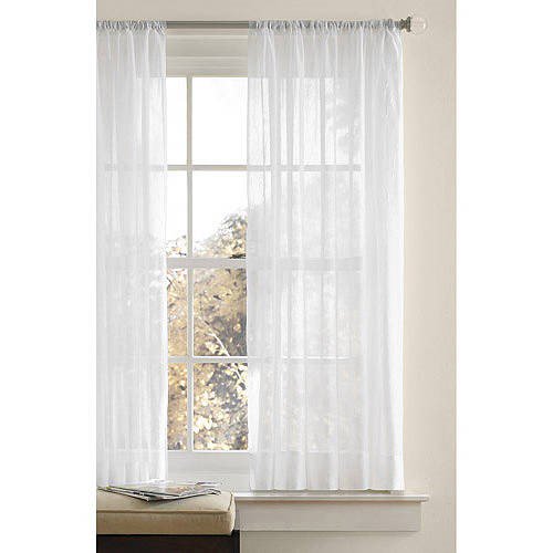Better Homes & Gardens Crushed Voile Curtain Panel - Walmart.com .