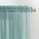 Shop No. 918 Erica Sheer Crushed Voile Single Curtain Panel - On .