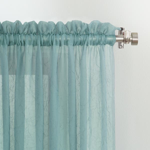Shop No. 918 Erica Sheer Crushed Voile Single Curtain Panel - On .
