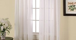 Miller Curtains Solunar Crushed Voile Insulating Sheer Curtain .