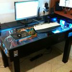 custom gaming desk - Google Search | Pc cases, Meuble bureau, Bure