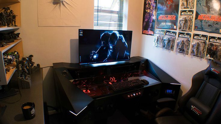 This Guy Built a Custom PC Gaming Desk, and It's Rad | Nerdist .
