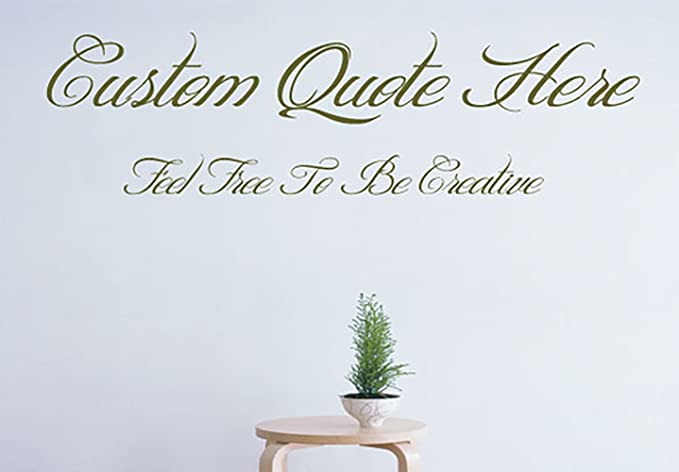 Amazon.com: Custom Create Your Own Quote Personalized Wall-Vinyl .