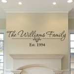 Family Name and Established Date Wall Decal - Custom Wall Decals