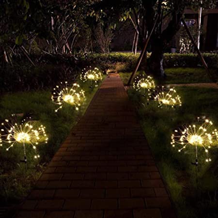 Honche Solar Christmas Firework Garden Lights Outdoor Decorative .