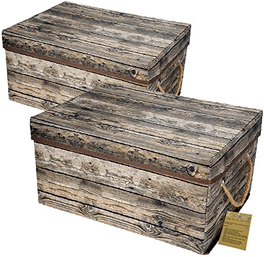 Amazon.com - Livememory Storage Bins Decorative Storage Boxes with .