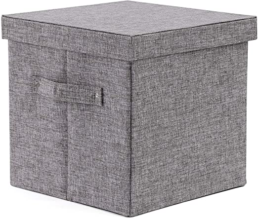 Amazon.com: Ranslen Large Decorative Storage Bin with Lid Canvas .