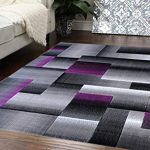 Amazon.com: Masada Rugs, Modern Contemporary Area Rug, Purple Grey .
