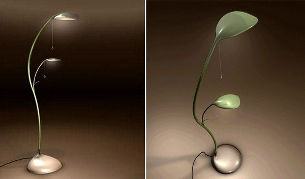 Graceful Leaf Lamps, Nature Inspired Contemporary Lighting Fixtur