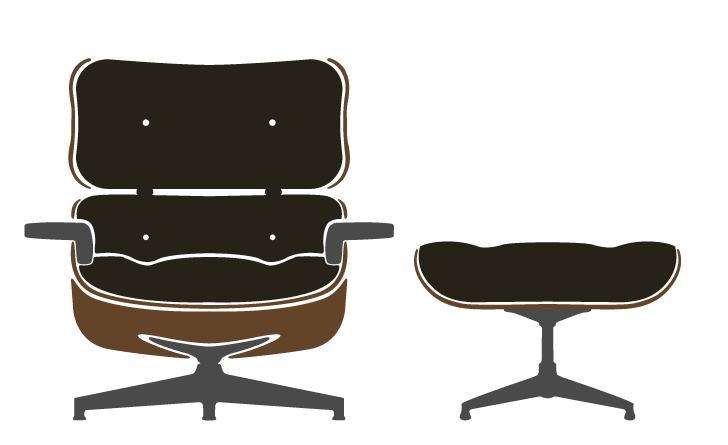 Eames Lounge Chair & Ottoman, Eames Lounge Chair - Eames.c