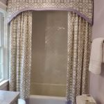 Vintage Glam: Before and After! | Shower curtain with valance .