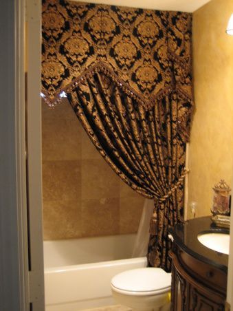 Best elegant fabric shower curtains with valance can give a bright .