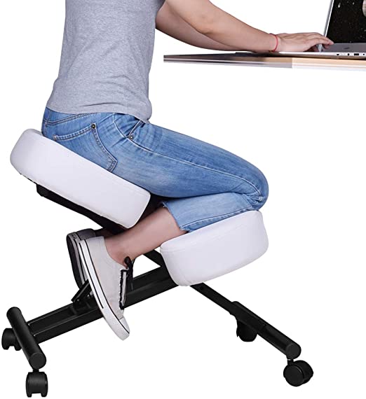 Amazon.com: DRAGONN (by VIVO) Ergonomic Kneeling Chair, Adjustable .