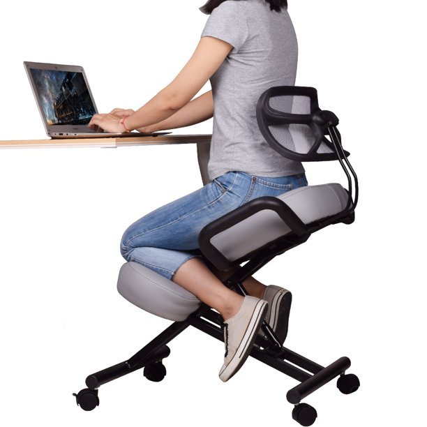 DRAGONN (By VIVO) Ergonomic Kneeling Chair with Back Support for .