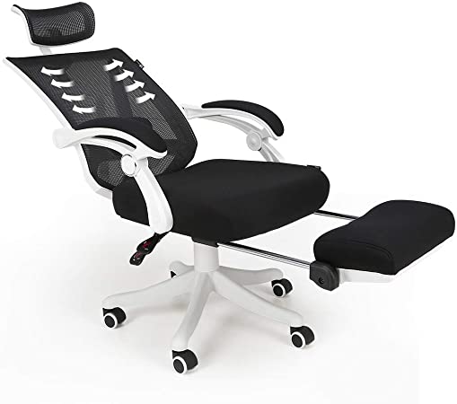 Amazon.com: Hbada Reclining Office Desk Chair | Adjustable High .