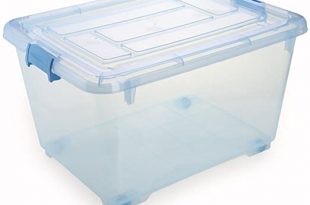 Amazon.com: TYJY Extra Large Size Transparent Plastic Storage Bins .