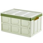 Extra Large Collapsible Durable Plastic Storage Container with Lid .