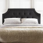 Baxton Studio Mars Dark Gray Fabric Upholstered Queen Size .