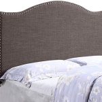 Amazon.com - HOME BI Upholstered Curved Shape Linen Fabric .