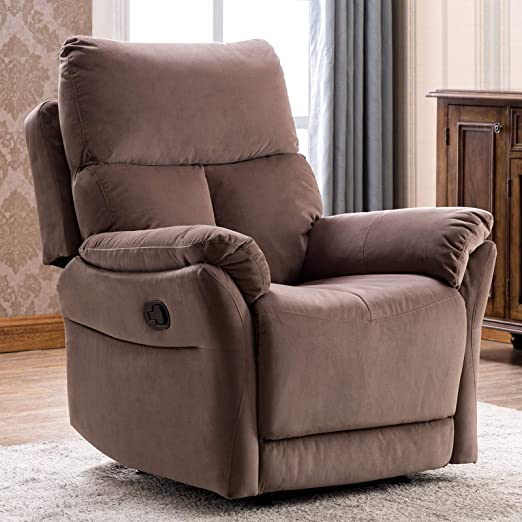 Amazon.com: ANJ Manual Fabric Recliner Chair, Soft Reclining Chair .