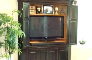 Flat Screen Tv Armoire With Pocket Doors - https://www.otoseriilan .