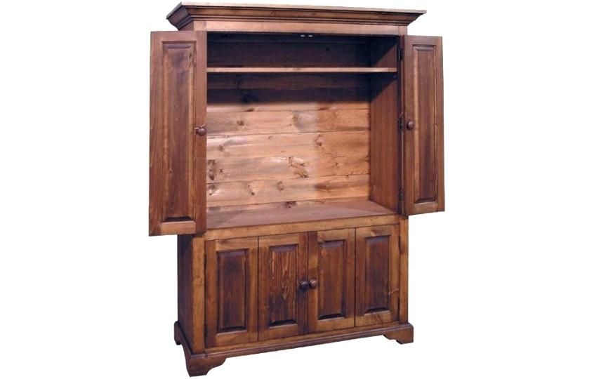 Flat Screen Tv Armoire With Pocket Doors – golaria.com in 2020 .