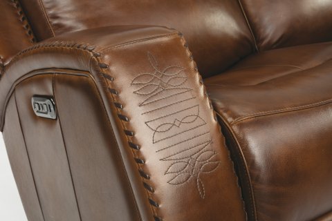 Flexsteel Leather Reclining Sofa