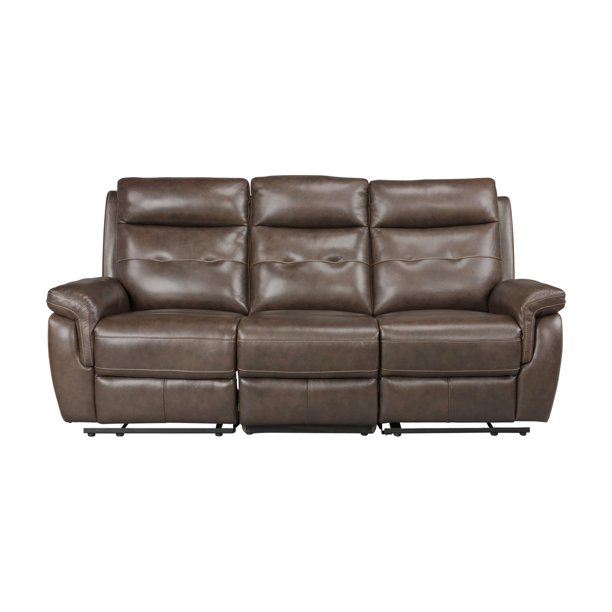 Home Styles by Flexsteel Lux Leather Power Motion Reclining Sofa .