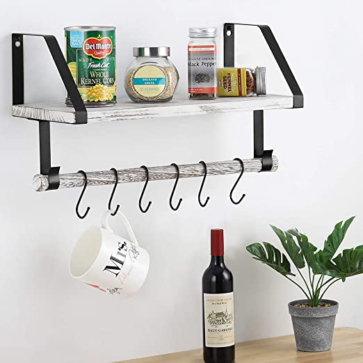 Amazon.com: Wall Shelf Floating Shelf Wall Mounted Kitchen Spice .