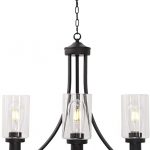 Amazon.com: BONLICHT Contemporary Glass Chandelier 3 Light .