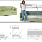 Space saving ideas with folding bunk bed couch Space-Saving .