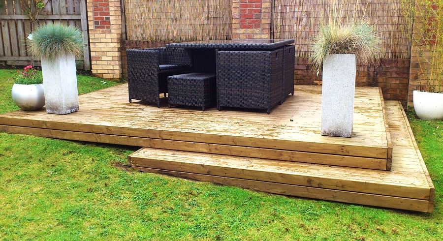 Decking Ideas For Sloping Garden Small Sloping Garden Decking .